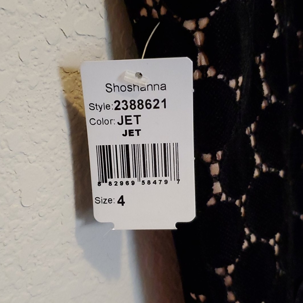 Shoshanna Velvet Polka-Dot Cocktail Dress - Picture 7 of 7